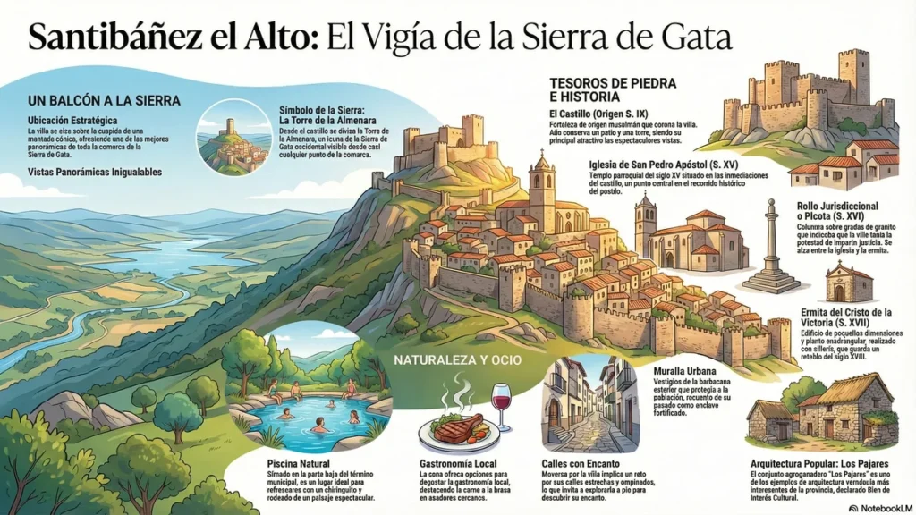 Santibáñez el Alto: Descubre el Patrimonio y las Vistas Impresionantes de la Joya Estratégica de Sierra de Gata